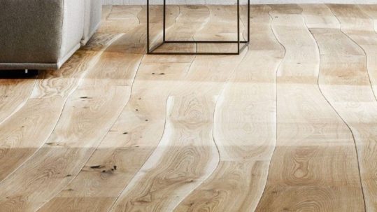 parquet lames courbes